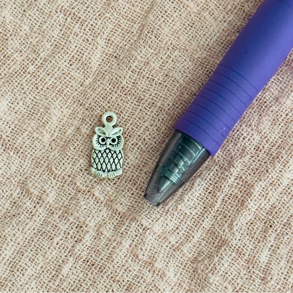 Silver Owl Charm - Picture 2 of 2